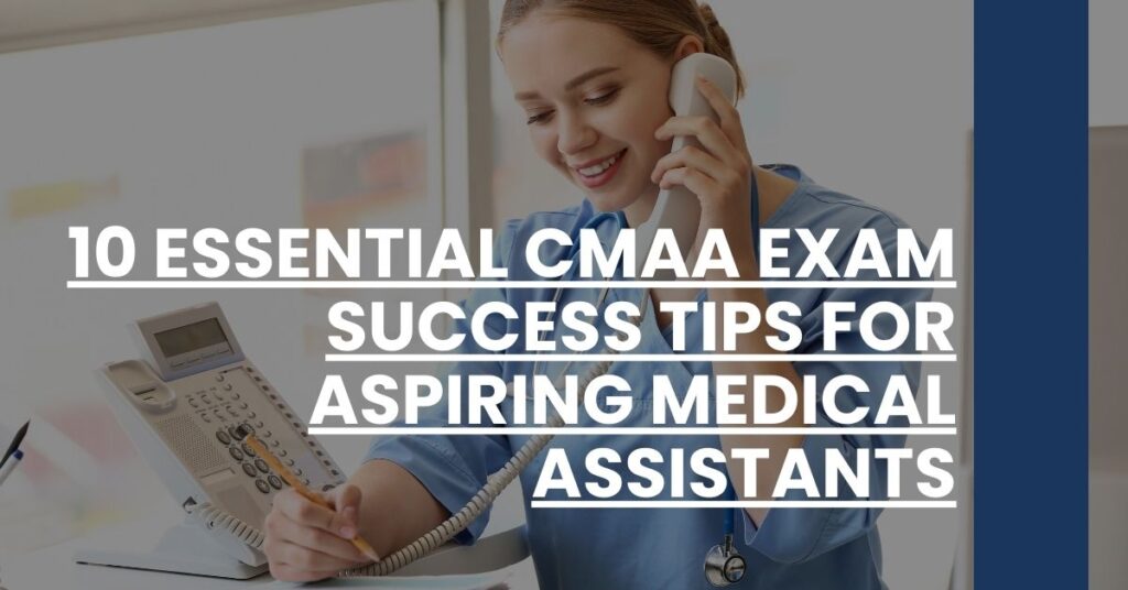 10 Essential CMAA Exam Success Tips for Aspiring Medical Assistants Feature Image